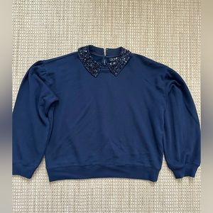 Sweatshirt with collar , J.Crew